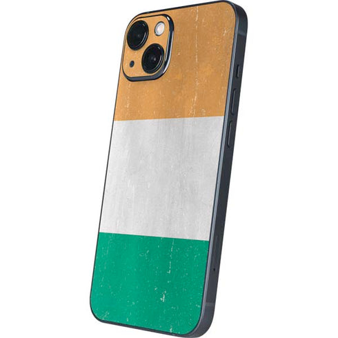 Ivory Coast Flag Distressed iPhone Skins